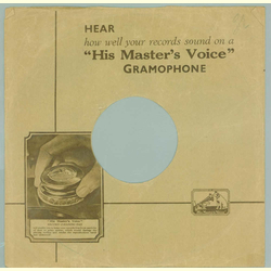 Original HMV Cover für 25er Schellackplatten A17 B
