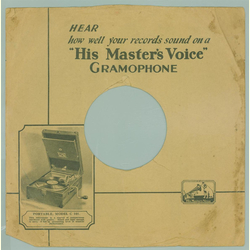 Original HMV Cover für 25er Schellackplatten A18 B