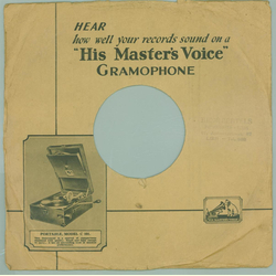 Original HMV Cover für 25er Schellackplatten A21 C