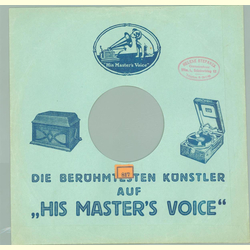Original HMV Cover für 25er Schellackplatten A39 B