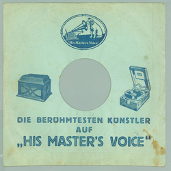 Original HMV Cover für 25er Schellackplatten A39 C