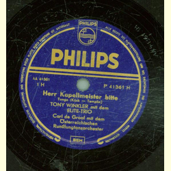 Tony Winkler mit dem Elite-Trio - Herr Kapellmeister...