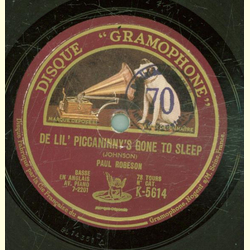 Paul Robeson - De lil piccaninnys gone to sleep / Sonny Boy 