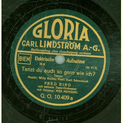 Max Mensing mit Fred Bird Tanz-Orchester - Tanzt du auch...