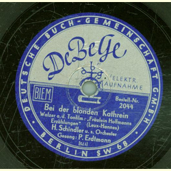 P. Erdtmann - Bei der blonden Kathrein / Von einem Glas...