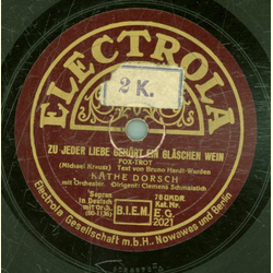 Kthe Dorsch, Marcel Wittrisch - Zu jeder Liebe gehrt...