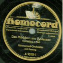Homocord-Orchester - Das Mdchen am Bodensee, Walzerlied...