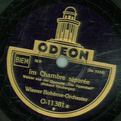 Wiener Bohme-Orchester - Im Chambre spare /...