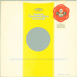 Original Grammophon Cover für 25er Schellackplatten A19 C
