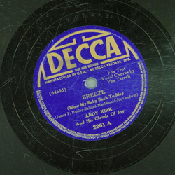 Andy Kirk - Breeze / Sittin around and Dreamin