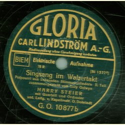Harry Steier - Singsang im Walzertakt Teil I und II