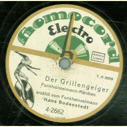 Hans Bodenstedt - Der Grillengeiger / Der Singepuck