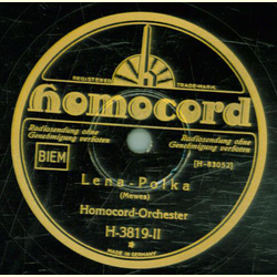 Homocord Orchester - Kuckuck / Lena Polka