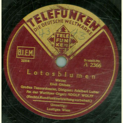 Adolf Wolff - Lustiges Wien / Lotosblumen