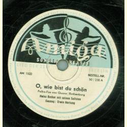 Erwin Hartung, Hanns Petersen - O, wie bist du schn /...