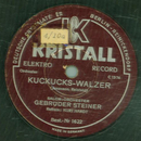 Kurt Hardt - Kuckucks-Walzer / Wiener Frauen 