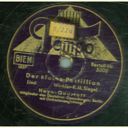 Heyn-Quartett - Der kleine Postillion / In einer kleinen Winzerstube