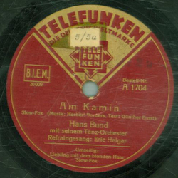 Eric Helgar - Am Kamin / Liebling mit dem blonden Haar