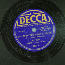 Andy Kirk - But It Didnt Mean A Thing / What Would People...