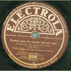 Will Glahe und sein Harmonika Orchester - Einmal wirst du...