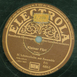 H. Schittenhelm - Kleiner Flirt / Schwäbisch Blut