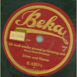 Zither und Klavier - Ich muß wieder einmal in Grinzing...