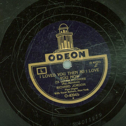 Richard Jordon - Jeannine I dream of lilac time / I loved you then as I love you now