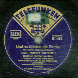 Marcel Wittrisch - Und es blitzten die Sterne / Wie sich...