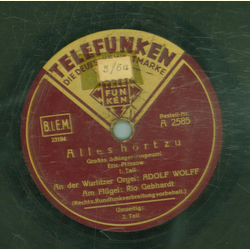 Wurlitzer Orgel: Adolf Wolff; Flügel: Rio Gebhardt -...