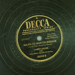 Larry Adler - Begin the beguine / Hand to mouth boogie