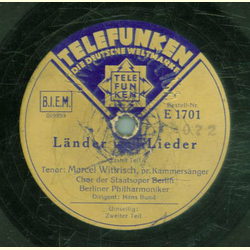 Marcel Wittrisch - Lnder und Lieder 