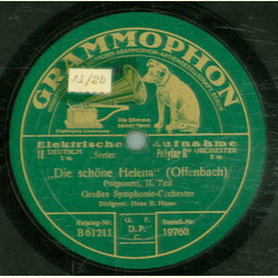 Groes Symphonie-Orchester: Hans B. Hasse - Die schne Helena 
