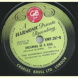 The Harmonic Orchestra: Hans May - Buffoon Serenade / Dreaming of a Kiss
