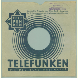 Original Telefunken Cover f�r 25er Schellackplatten A23 B
