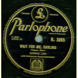 Bonnie Lou - Blue Tennessee Rain / Wait for me Darling