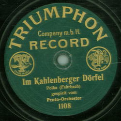 Proto-Orchester / Bchner-Orchester - Im Kahlenberger Drfel / Der kleine Finkenhahn
