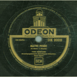 Yves Montand - Matilda / Maitre Pierre
