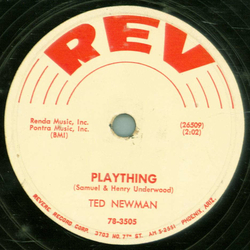Ted Newman - Plaything / Unlucky me