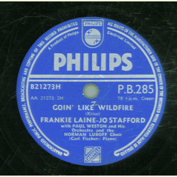 Jo Stafford und Frankie Laine - Rollin Down the Line / Goin like Wildfire