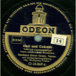 Herbert Ernst Groh- Lied und Csardas / Lied aus Wien