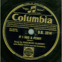 Rosemary Clooney - If I Had a Penny / Youre After My  Own Heart