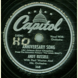 Andy Russell - Anniversary Song / My Best To You