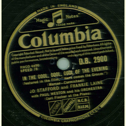 Jo Stafford and Frankie Lane - In The Cool,Cool,Cool Of The Evening / Thats Good! That s Bad !