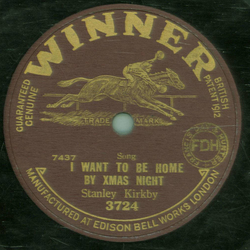 Stanley Kirkby, The Elliots - I Want To Be Home At Xmas Night /  I Want Some Money