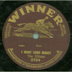 Stanley Kirkby, The Elliots - I Want To Be Home At Xmas Night /  I Want Some Money