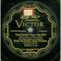 Russo and Fioriots Oriole Orchestra - That Certain Party...