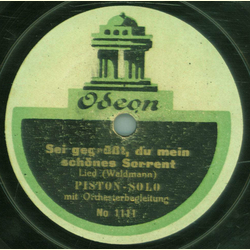 Piston Solo - Sei gegrt, du mein schnes Sorrent / Aus...