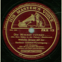 Wilhelm Strienz - Die Himmel rhmen / Gott, deine Gte reicht soweit