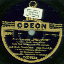 Herbert Ernst Groh,Tresi Rudolph - Paganini Teil 1 / Teil 2