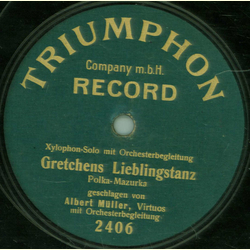 Albert Müller ( Xylophon Solo) - Gretchens Lieblingstanz...